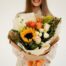 send flower bouquet side