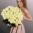 send 51 white roses in Antalya